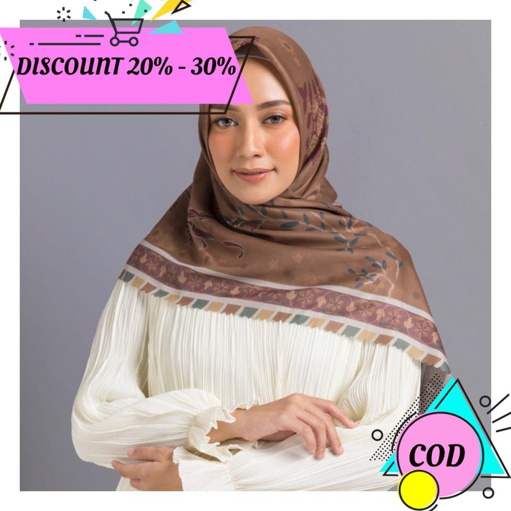 (BAYAR DITEMPAT) KAHWI - MAINA SCARF BY ISKANTI AA1382