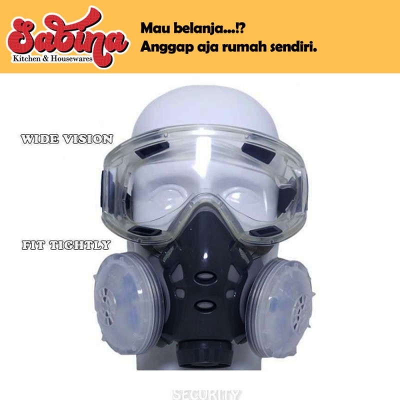 Masker Gas Respirator Anti-Dust Chemical Safety Safurance