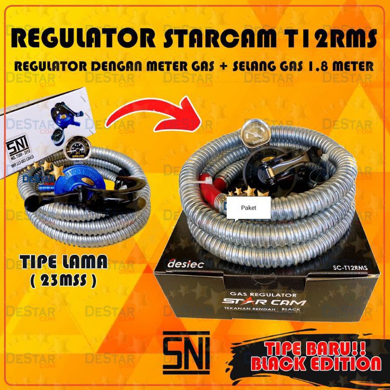 Starcam , SPFM Regulator Gas SC-23MSS / SC23MSS Paket Meter dan Selang