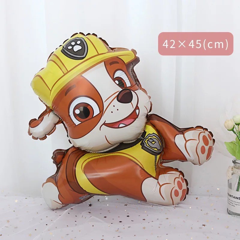 &lt; Tersedia &gt; 1 Pcs Kartun Paw Patrol Balon Mainan Chase Marshall Skye Puing Lateks Aluminium Balon Ulang Tahun Baby Shower Perlengkapan Pesta