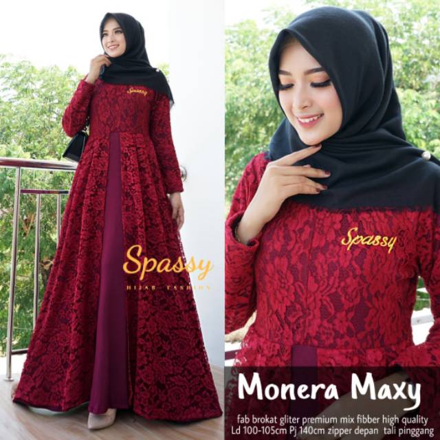 Gamis monera maxy ORI SPASSY