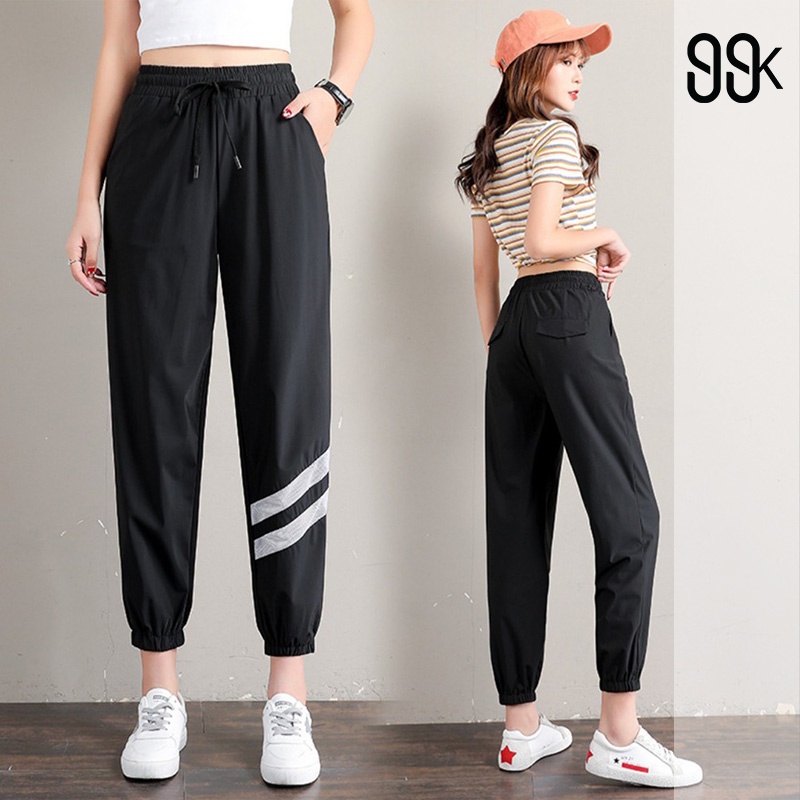 Korean Sports Jogger Pants / Celana Training Wanita 2032