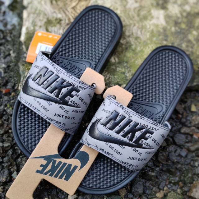 Sandal sendal slide  nike just doit made Indonesia
