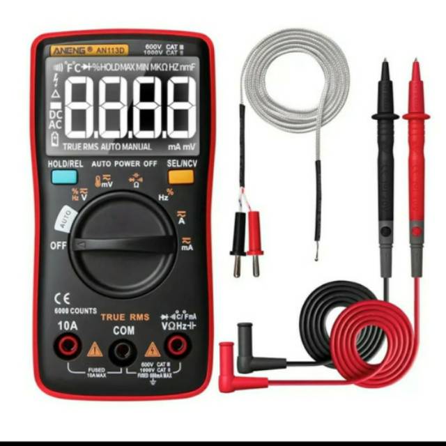 Multitester Aneng AN113D Full Auto 6000 Count up ZT102