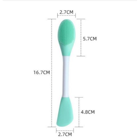 KINDSTORE❤ | SPATULA MASKER+SIKAT KOMEDO 2 IN 1 | SPATULA BRUSH KOMEDO + MASKER