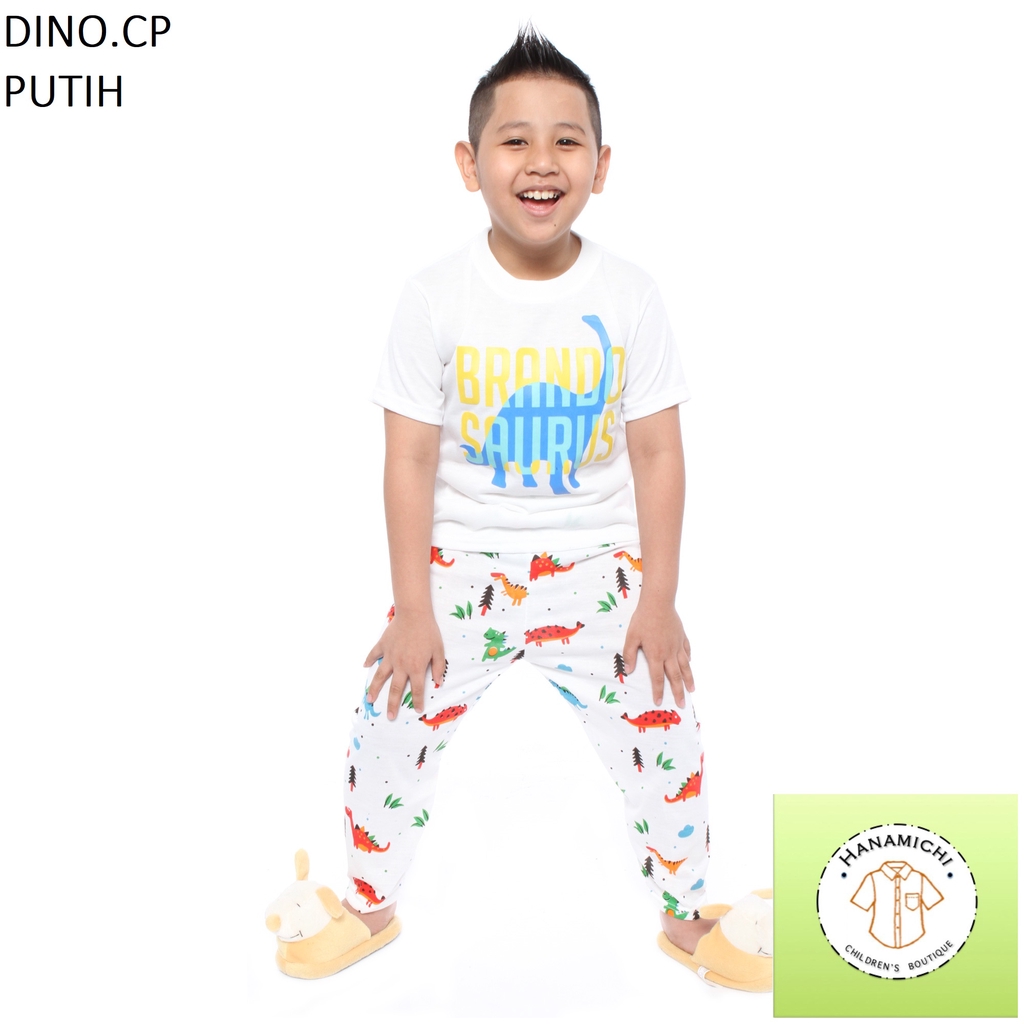 Hanamichi DINO.CP Setelan Baju Tidur Anak Lengan Pendek