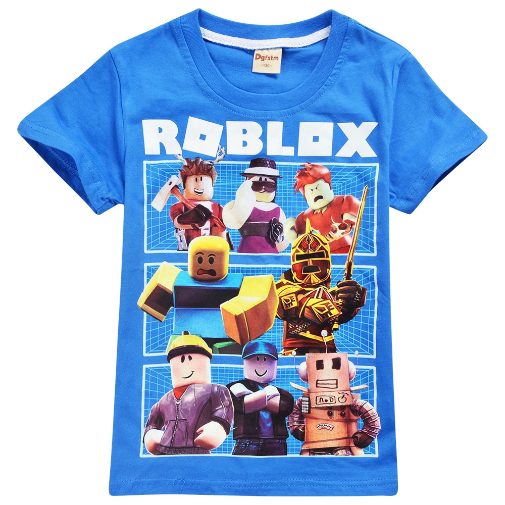 Kaos T Shirt Unisex Lengan Pendek Gambar Kartun Roblox Untuk Musim Panas Boys Rebolex Tops - 16 shots song id roblox robux generator 2017exe