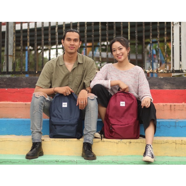 Tas punggung pria wanita Tas ransel laptop cowok cewe Tas sekolah bagpack cowo - Caspian Series