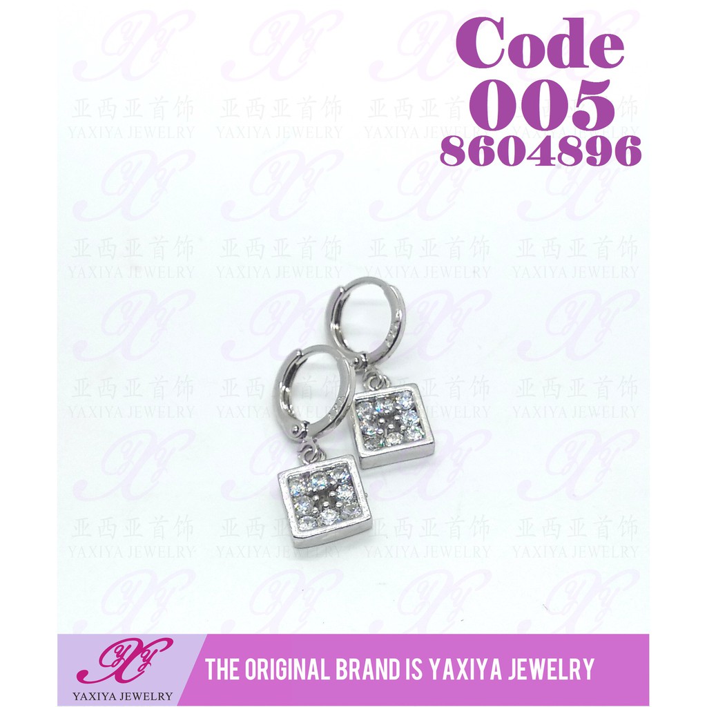 

Anting Silver perhiasan imitasi lapis emas 18K Yaxiya jewelry 005