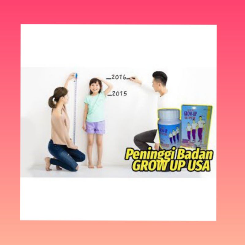 VITAMIN PENINGGI BADAN GROW UP USA ecer 20 PC