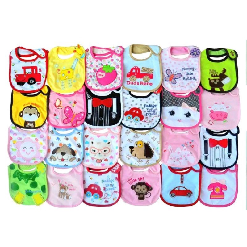 SLABBER BAYI CELEMEK MAKAN BAYI WATERPROOF BISA DICUCI ALAS TATAK MAKAN BIB BAYI SLABER TATAKAN ILER BAYI IMPOR BORDIR WATER PROOF