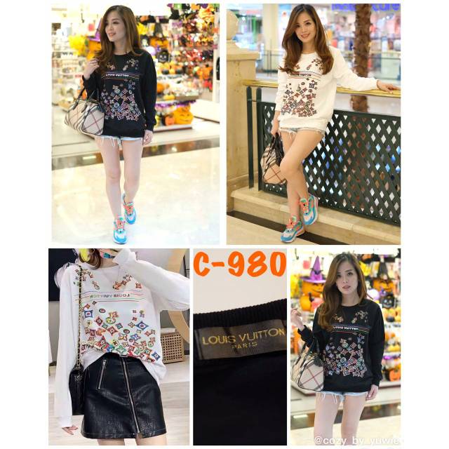 Sweater import wanita LV / sweater wanita import / sweater import cewek LV / sweater cewek import