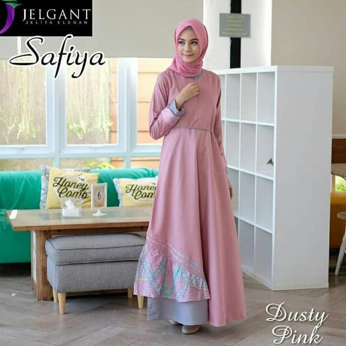 BAJU GAMIS WANITA KOMBINASI BATIK/GAMIS TERBARU KEKINIAN