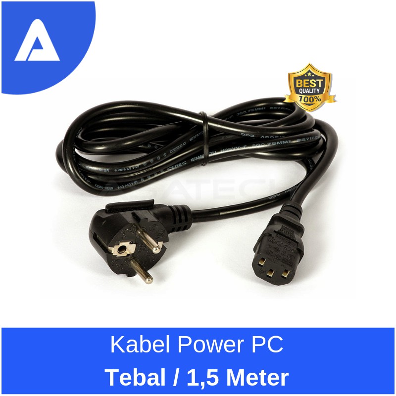 Jual Kabel Power PC Komputer CPU Printer UPS Power Supply