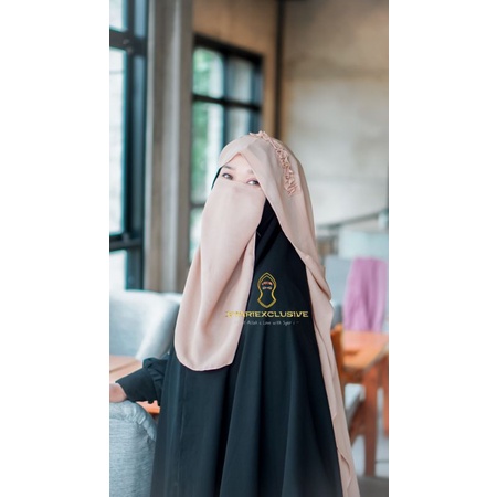 NIQAB ZAHRA MAHEERA/CADAR VEIL KRIWIL/NIQOB BUNGA RAMPEL