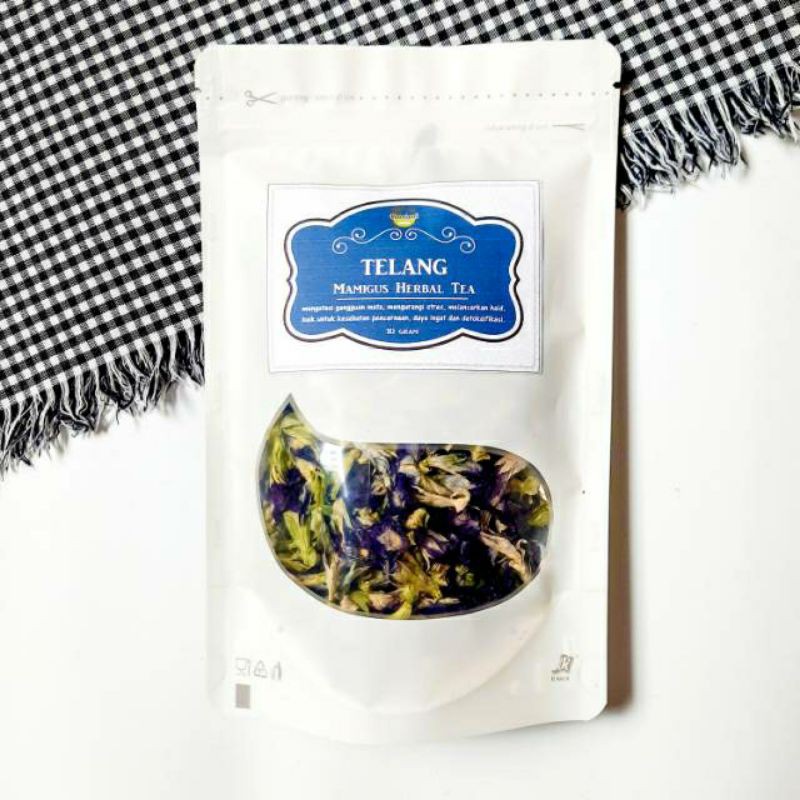 

50 Gram Teh Bunga Telang / Butterfly Pea Flower Tea / Teh Herbal Alami Premium