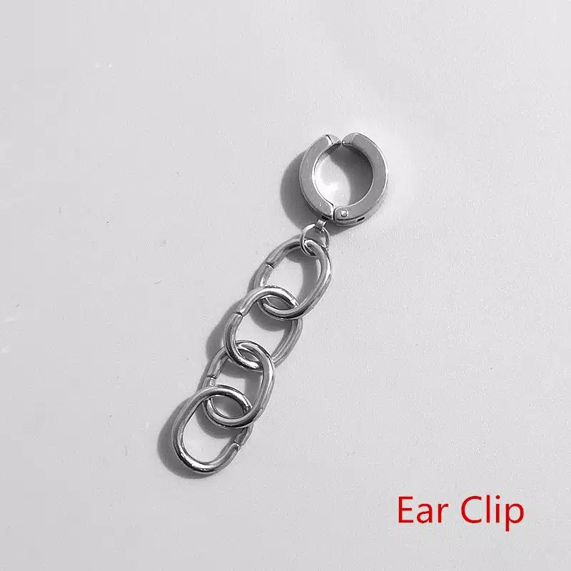 EE0534 - Anting JEPIT Tanpa Tindik Pria Wanita Kpop Korea BTS EXO GOT7