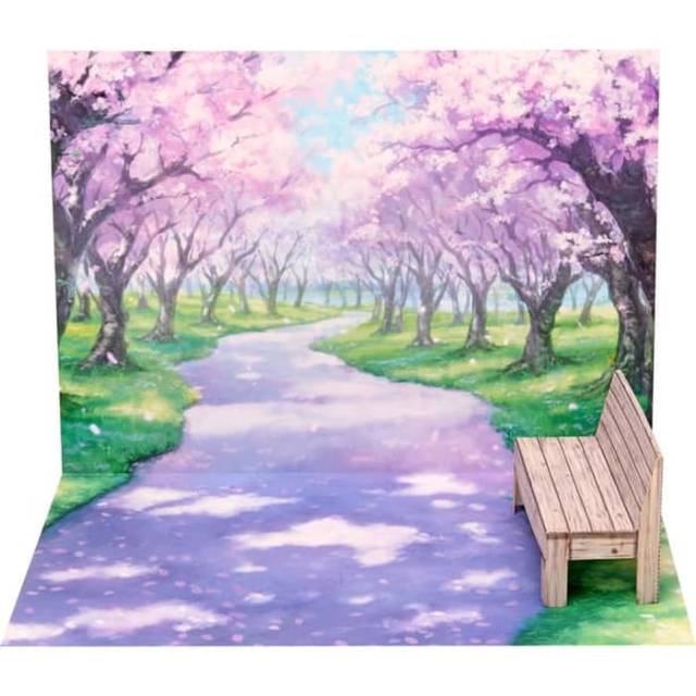 Diorama Cherry Blossoms Papercraft