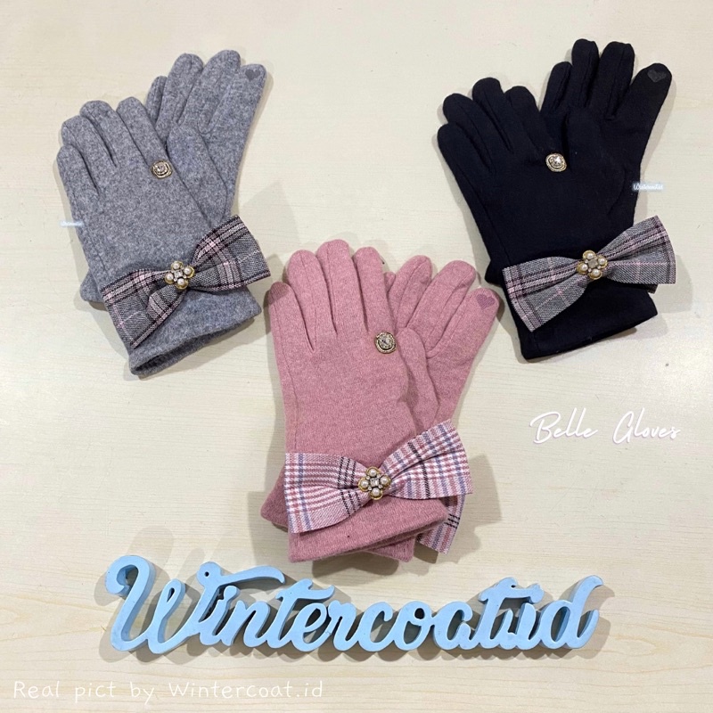 Sarung tangan wanita fashion winter gloves woman musim dingin cantik korean style import hangat kawaii