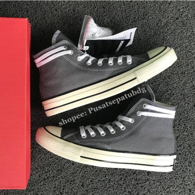 Sepatu Converse All Star 70s High Grey Glossy