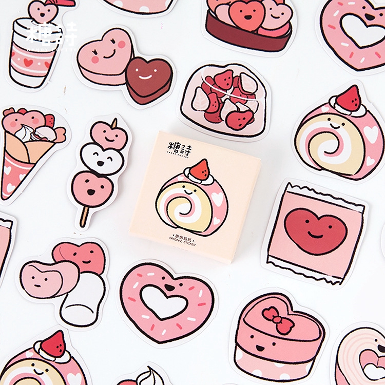 

45pcs Sweety Stickers Set Decoration Scrapbooking Lovely Stationery