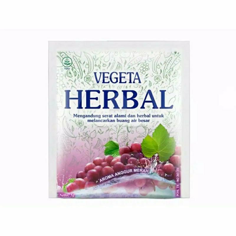 Vegeta scrubber 7,1 gram dan vegeta herbal