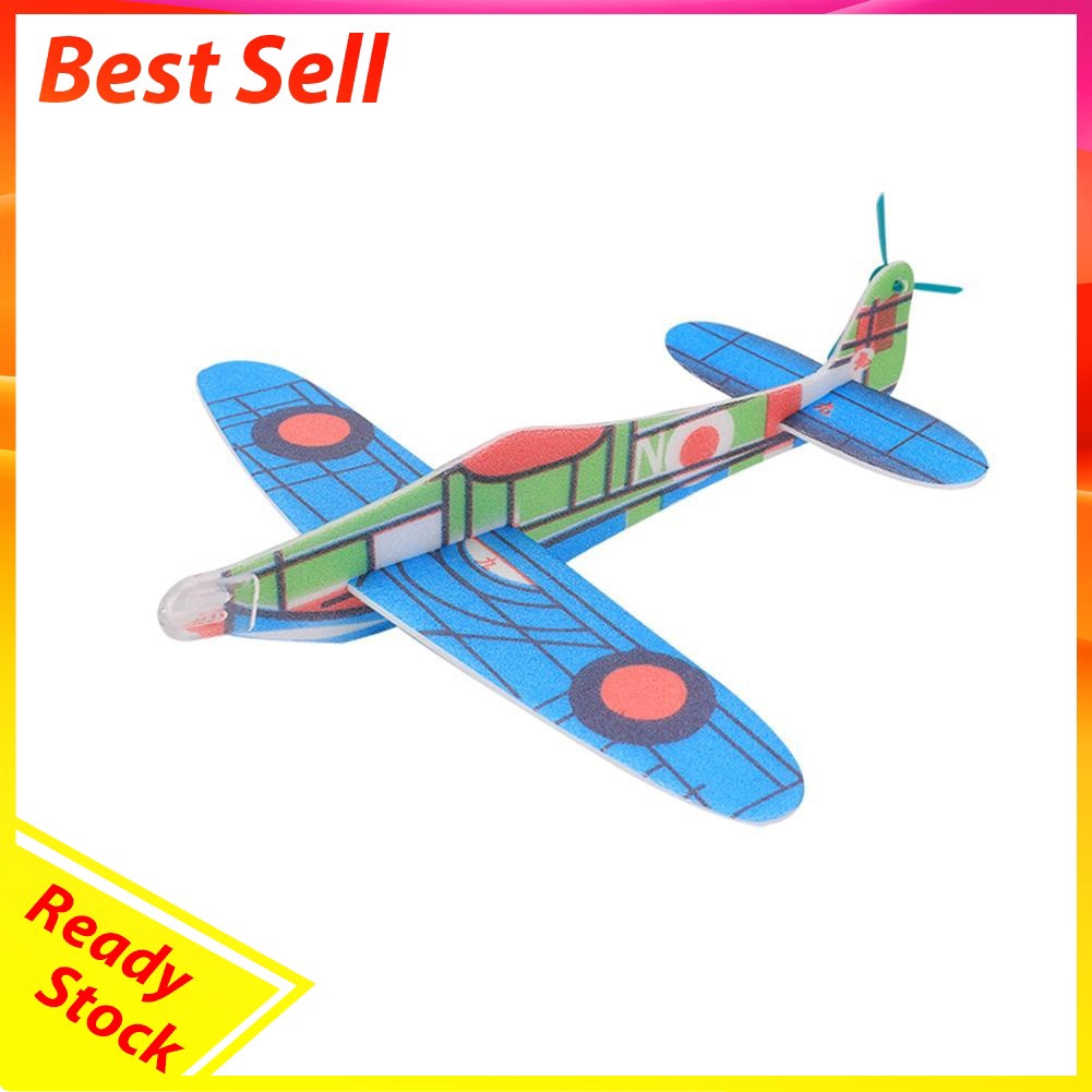 Hand Launch Throwing Glider Aircraft Inertial Foam DIY Airplane Toy Model