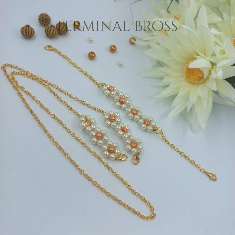 KALUNG MASKER SET 2IN1 MUTIARA/ STRAP MASKER DAN KONEKTOR/ konektor masker / strap masker