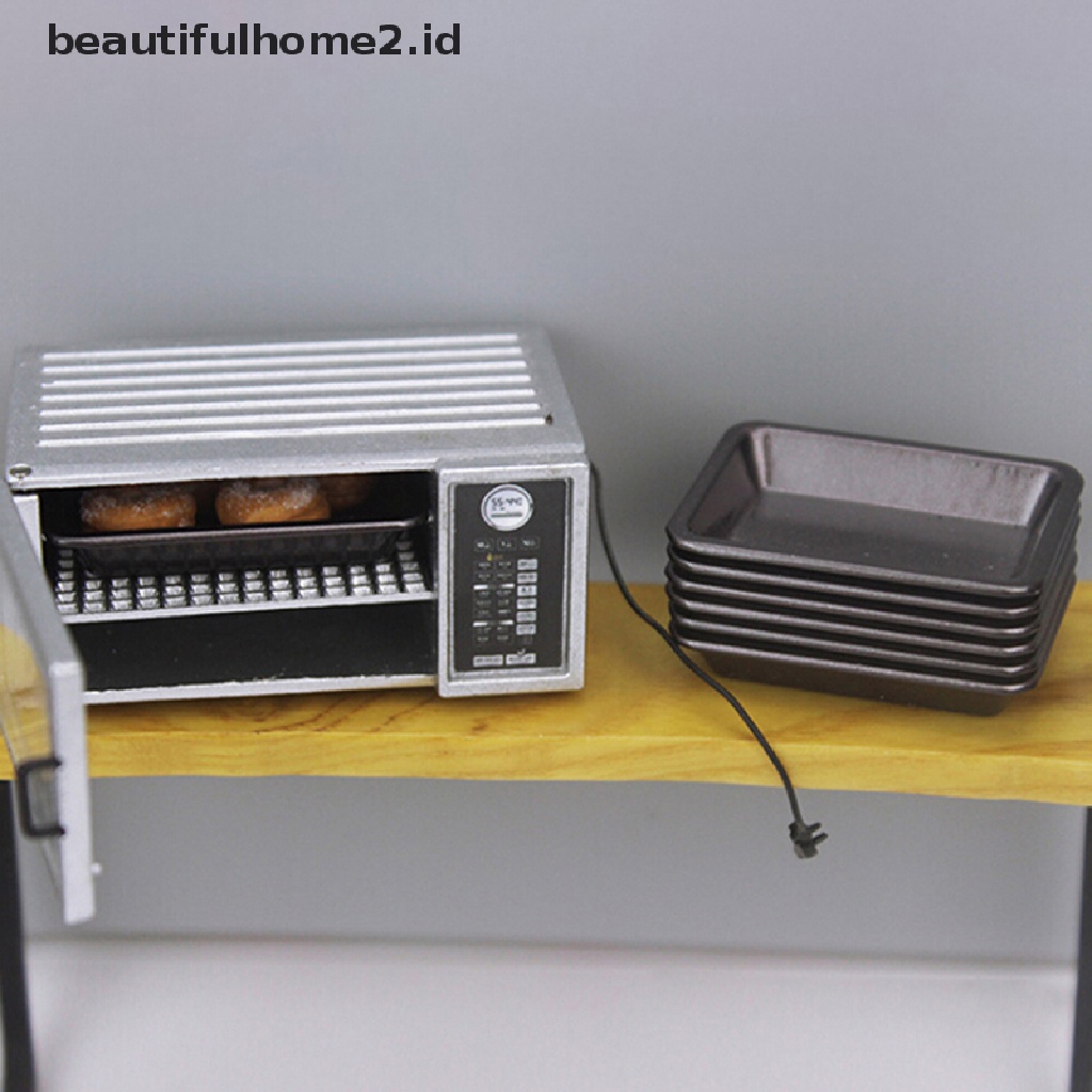 (beautifulhome2.id) 1pc Mainan Miniatur Nampan Oven Mini Bahan Metal Untuk Aksesoris Rumah Boneka 1: 12