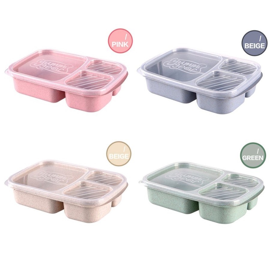 LUNCH BOX BENTO / KOTAK MAKAN 3 SEKAT