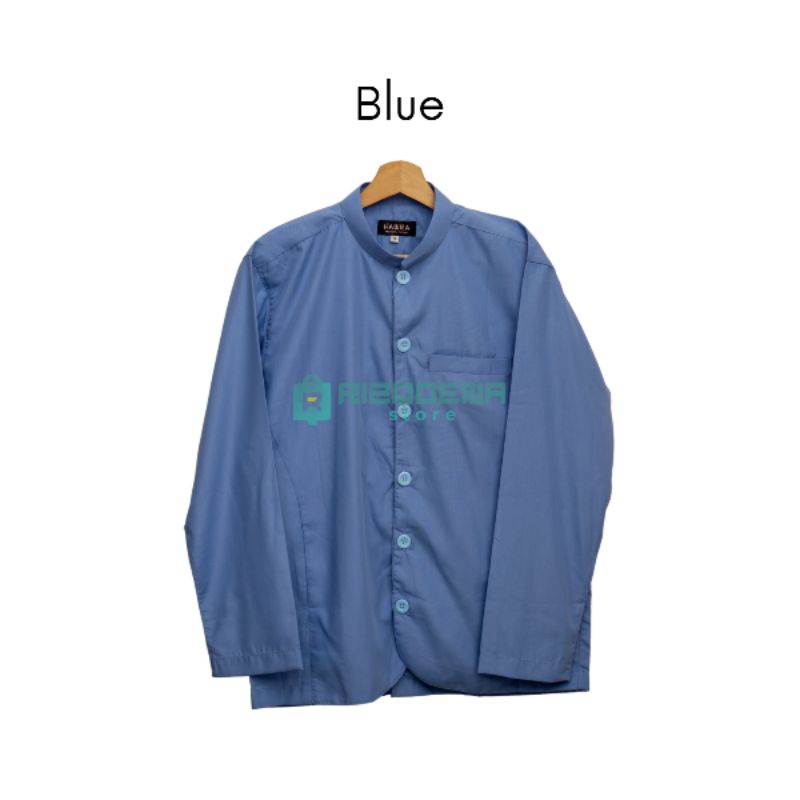 Baju koko habaib koko haibah baju koko ammu model ammu-Blue