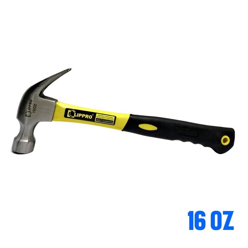 PASTI MURAH LIPPRO 7802N-16 PALU KAMBING 16 OZ GAGANG FIBER MARTIL CLAW HAMMER