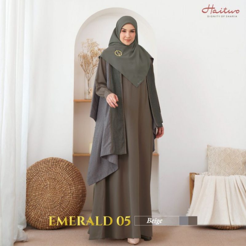 HAITWO EMERALD 05 GAMIS PLUS HIJAB