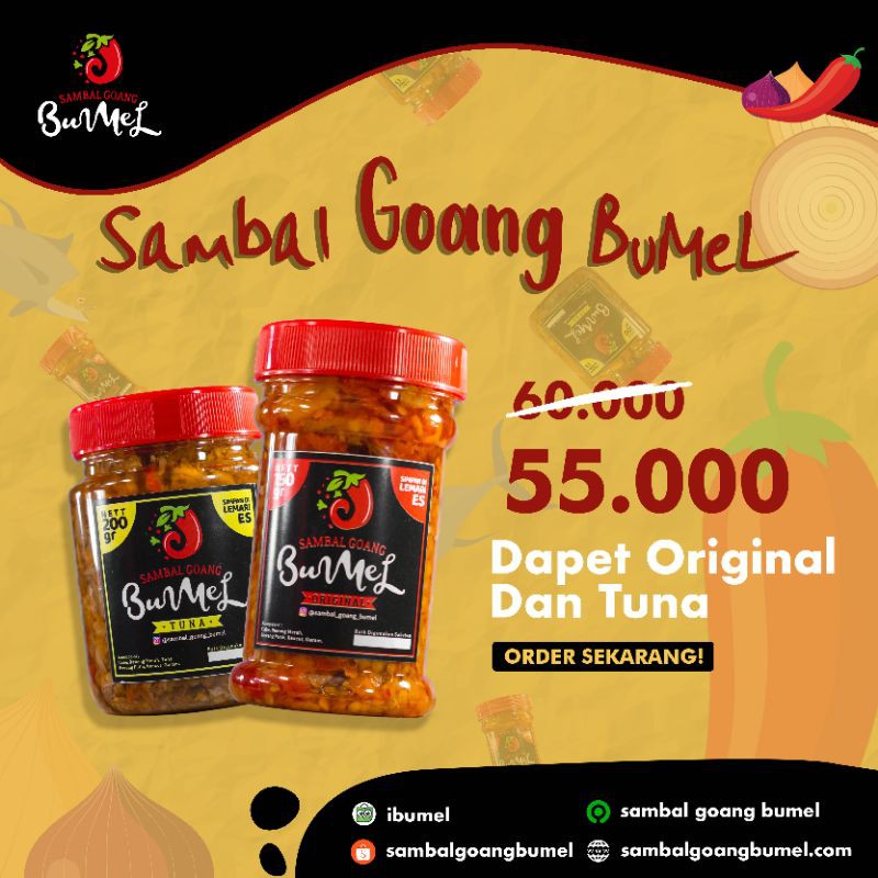 

Bundle Pedes Sambal Goang + Sambal Tuna