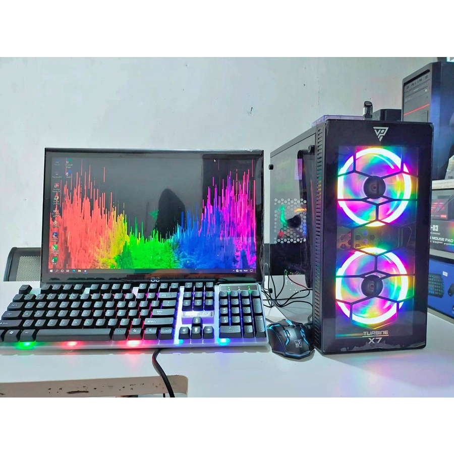 Pc Gaming Editing Fullset I5|Ram 8Gb|Monitor 19 Inch Siap Pakai Editing Gaming