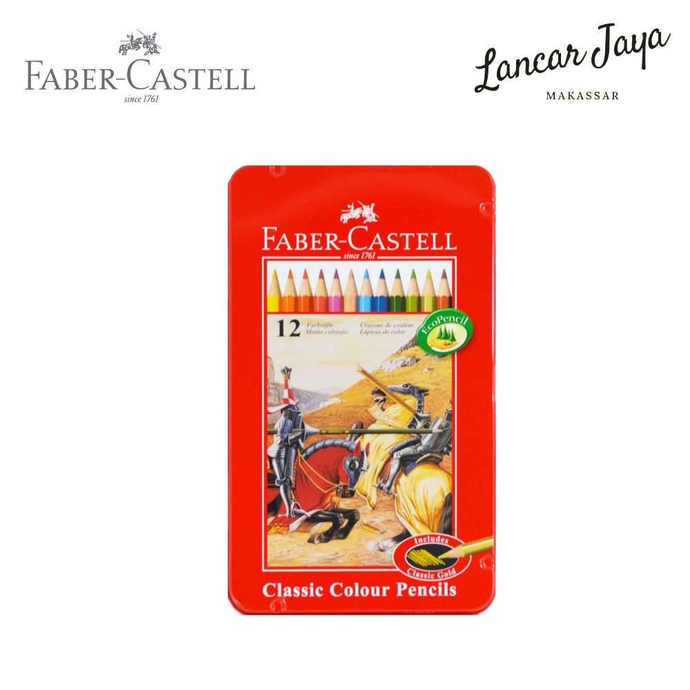 

Pensil Warna Color Pencil Faber Castell Pencils Tin Case 12 Colour