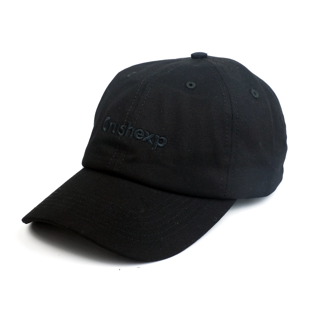 CRUSH EXP Polocaps STC0170 - BLACK / Polo Caps Baseball Hitam Pria