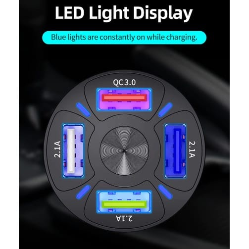 Pengisi Daya Mobil USB Pengisi Daya Cepat 3.0 Pengisi Daya Cepat untuk Pengisi Daya Ponsel iPhone 13 Samsung Huawei Tipe C QC PD