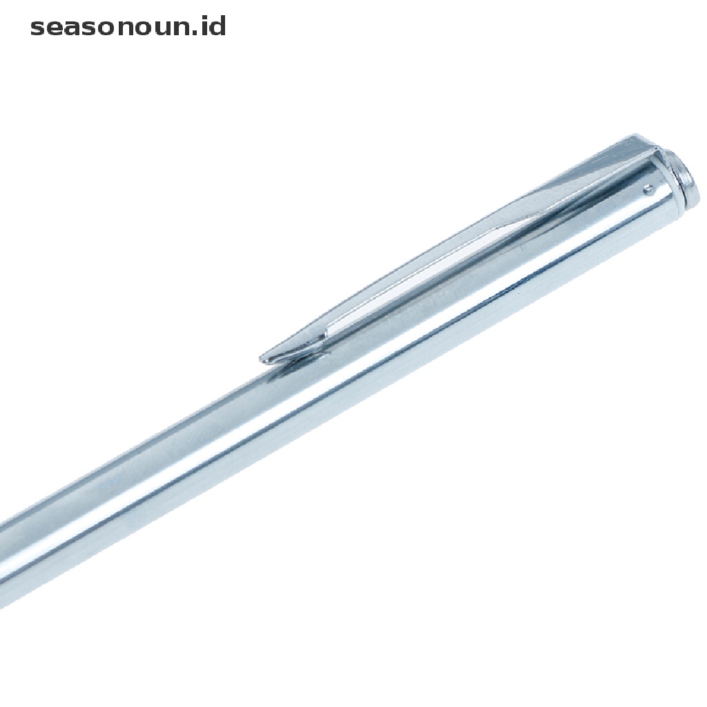 【seasonoun】 Retractable flexible telescopic inspection round mirror with pocket clip .