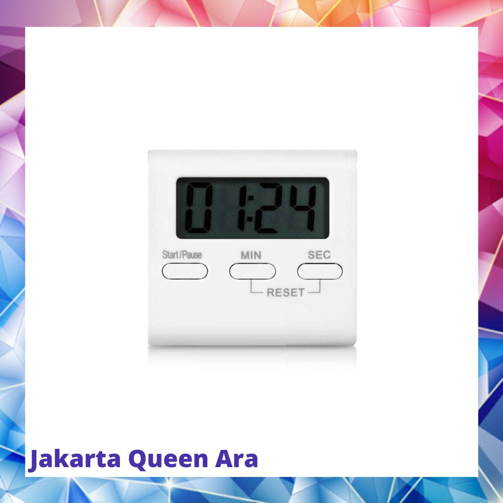 Taffware Timer Masak Dapur Countdown Digital Alarm Clock - T1