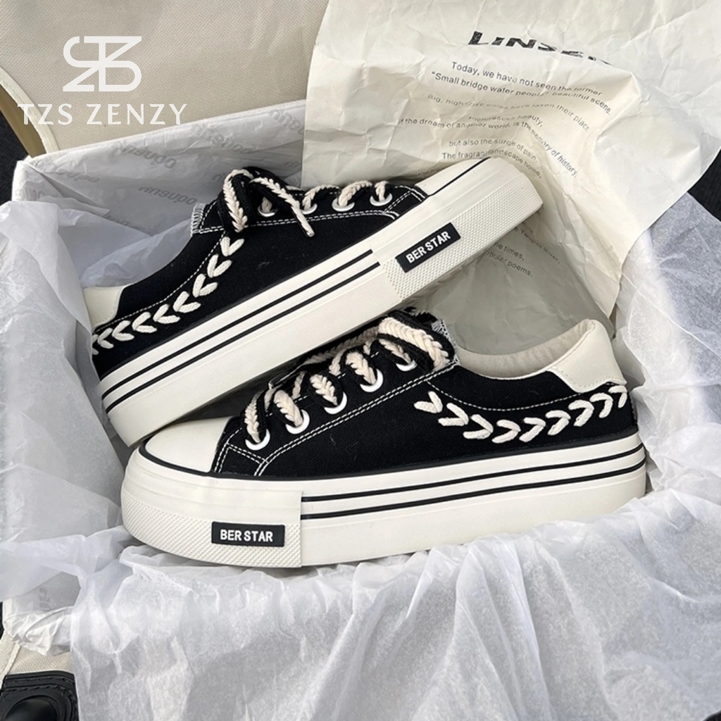 TZS Zenzy Widdy Canvas - Sepatu Canvas Comfy Wanita - Sepatu Sneakers Wanita