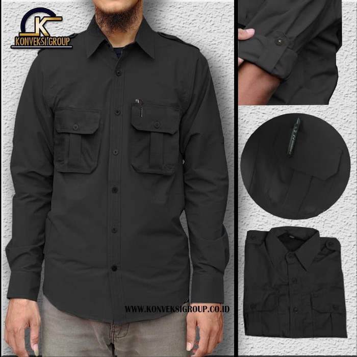 Kemeja PDL Lapangan Baju Kerja Outdoor Tactical Hiking Gunung Camping Lengan Panjang COD