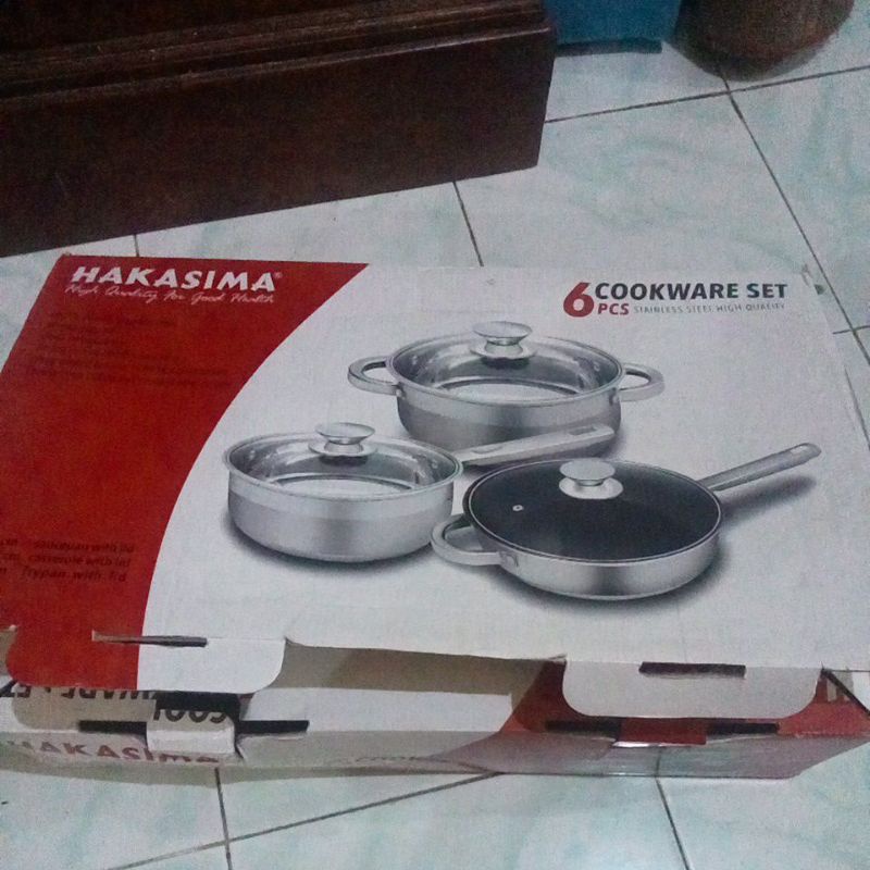 HAKASIMA COOKWARE SET 6pcs