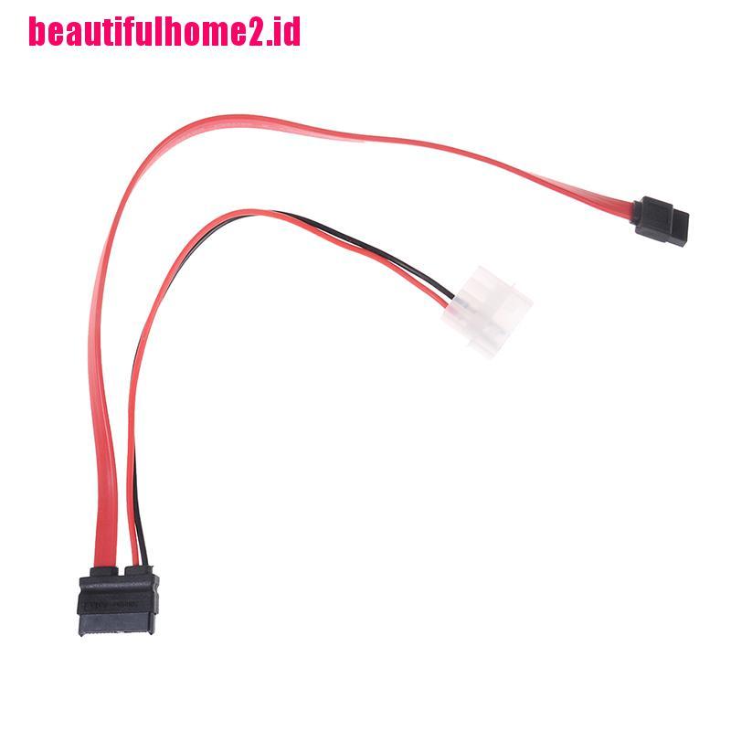 (Bf) Kabel Power Sata 7 + 6 Pin Slimline Untuk Dvd + - Rw Drive Pc