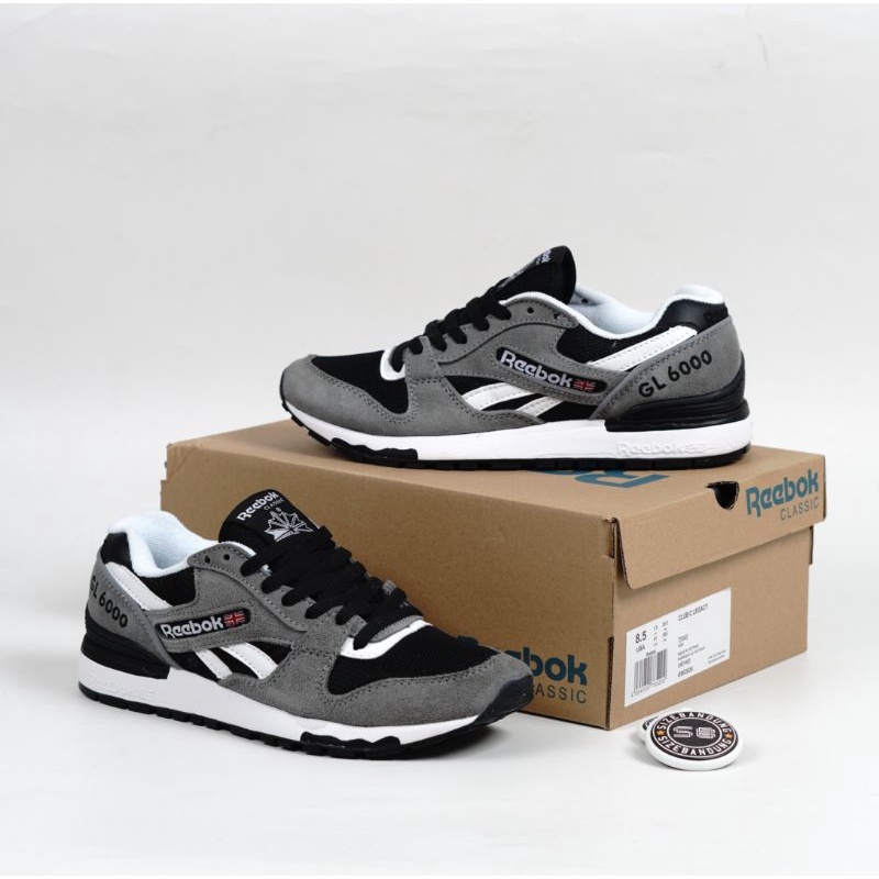 Sepatu Reebok GL6000 Grey Black White