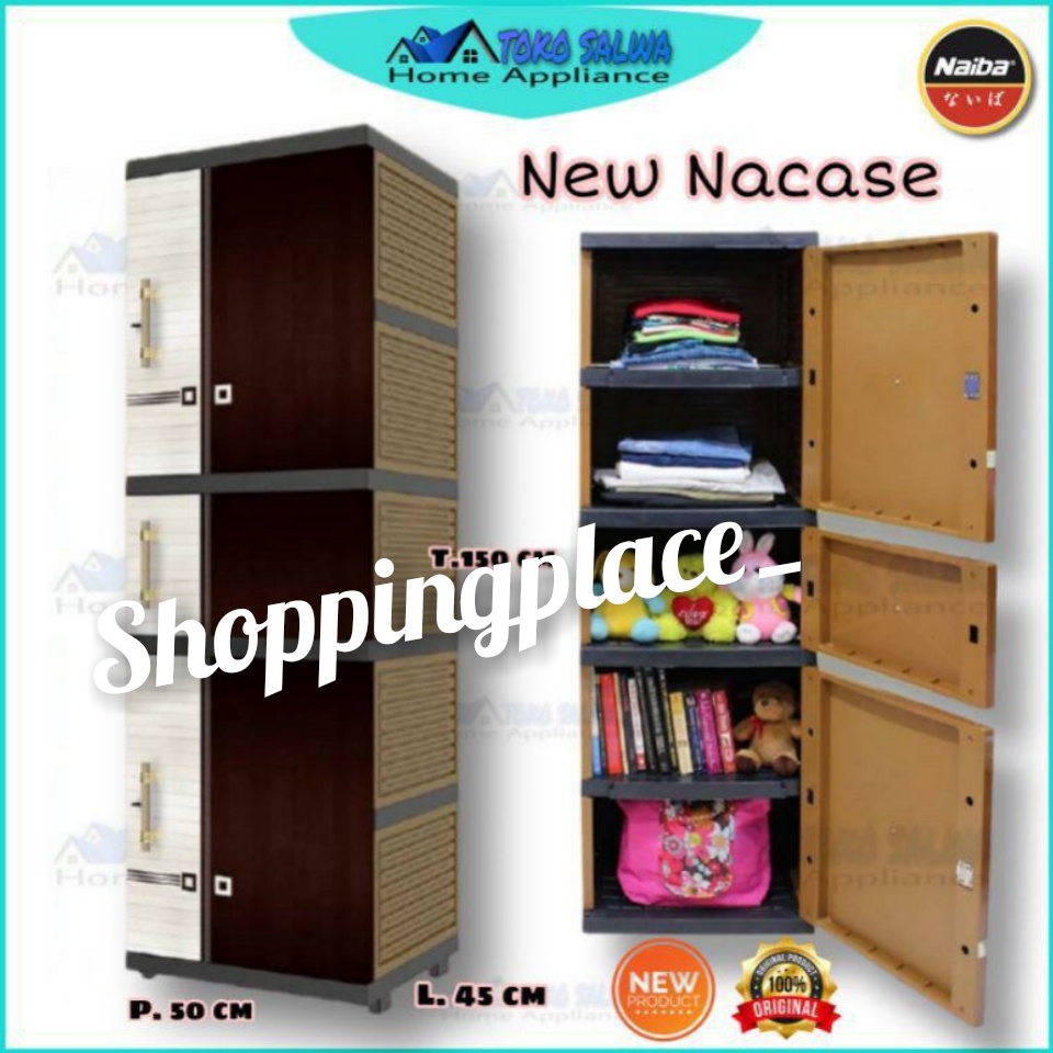LEMARI/NACASE PAKAIAN PLASTIK SUSUN 5 NAIBA-NACASE 7205