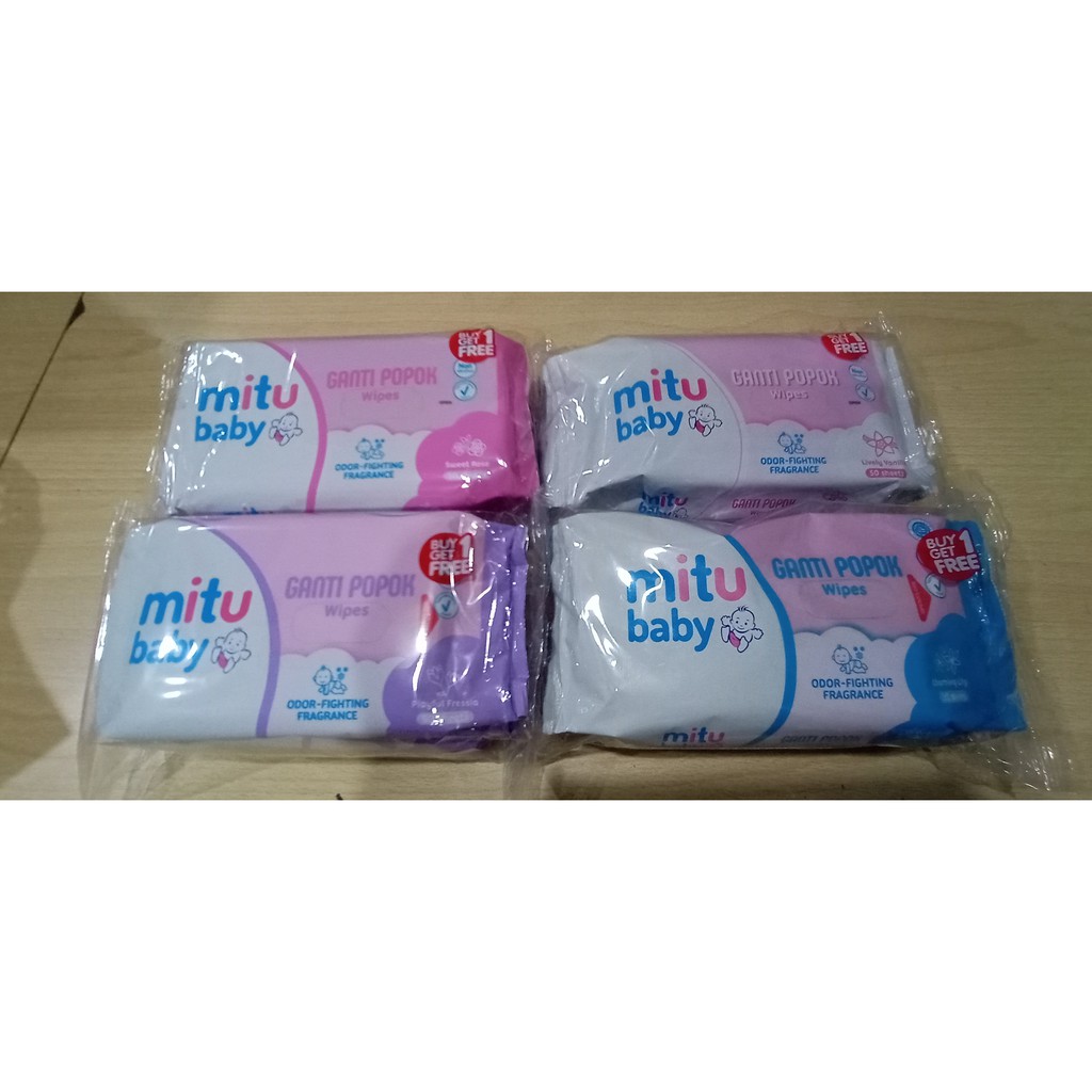 Mitu Baby Wipes Ganti Popok 50's Tissue Basah (Buy 1 get 1)