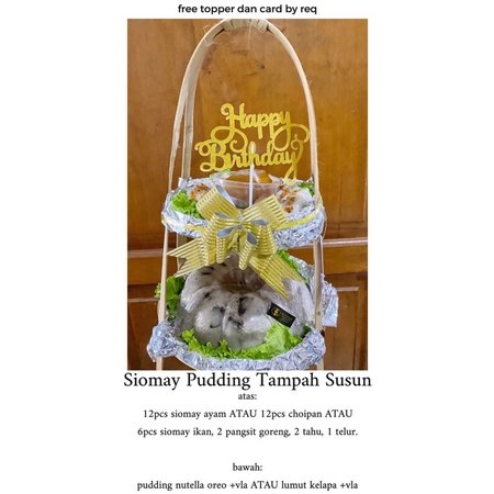 

SIOMAY PUDDING TAMPAH SUSUN FREE TOPPER DAN CARD