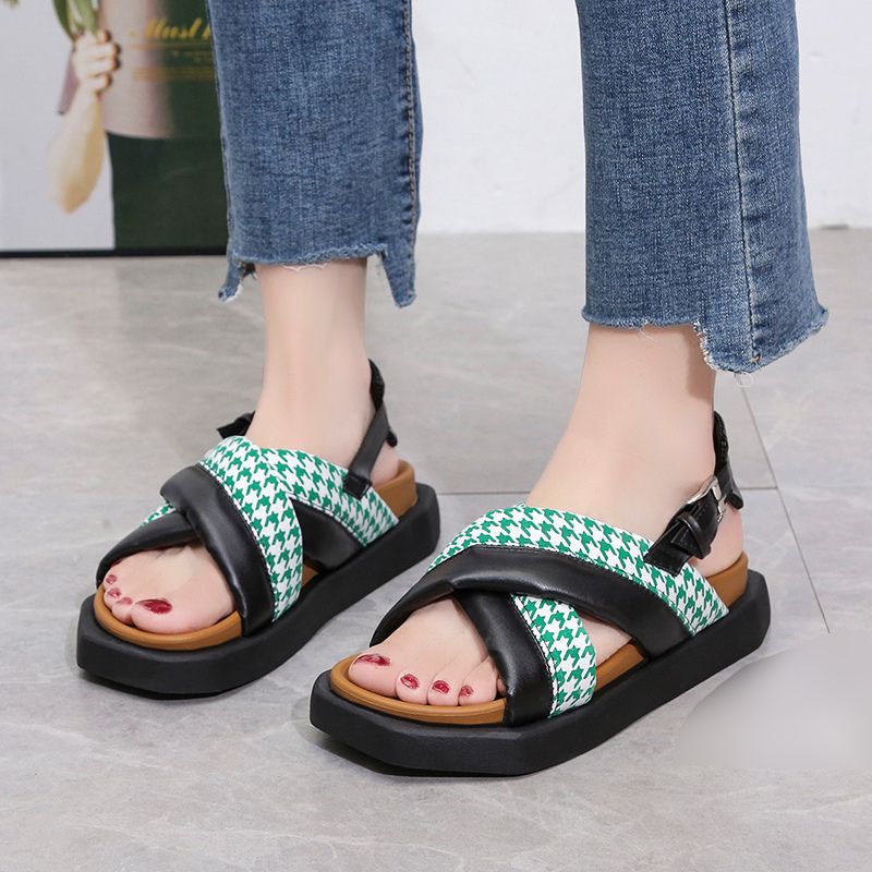 RYX - Chloe Simple Sandal Slip-On Gesper Wanita Fashion Casual - Ori Import