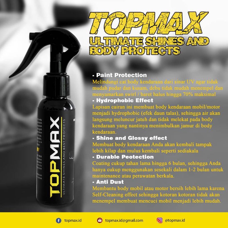 TOPMAX ( kembalikan cat bodi dengan mudah)